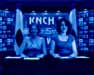 Early virtual set created for North Canyon High School First Strike News. (Anchors Marin Friedman and Jennifer Bohl)